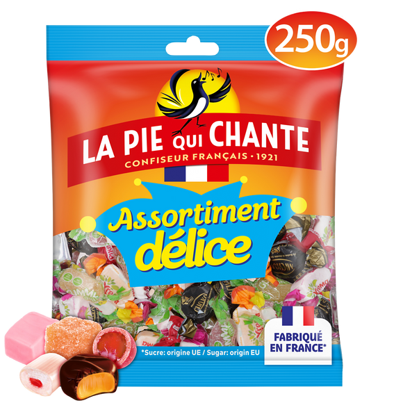 Bonbons Assortiment Délice LA PIE QUI CHANTE - Sachet de 250g