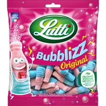 Bonbons pétillants Bubblizz original LUTTI bouteille acidulée, sachet300g