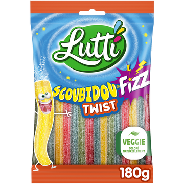 Bonbons Scoubidou twist LUTTI, sachet 180g