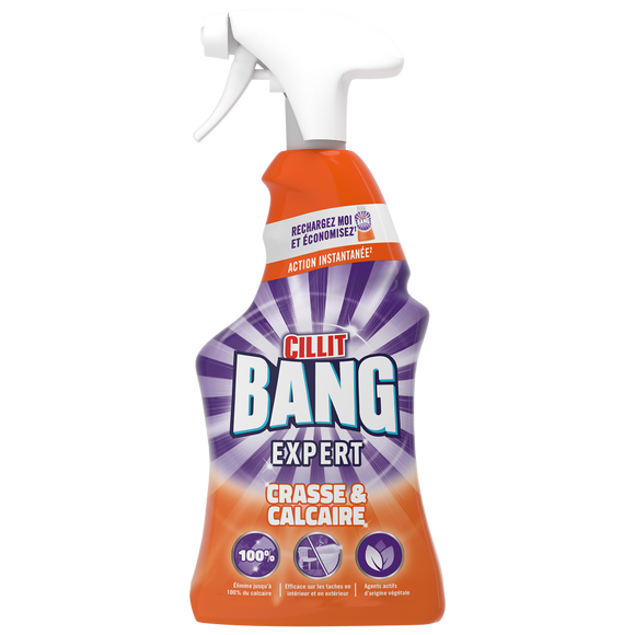 Nettoyant bang pistolet crasse&calcaire CILLIT BANG 750ml