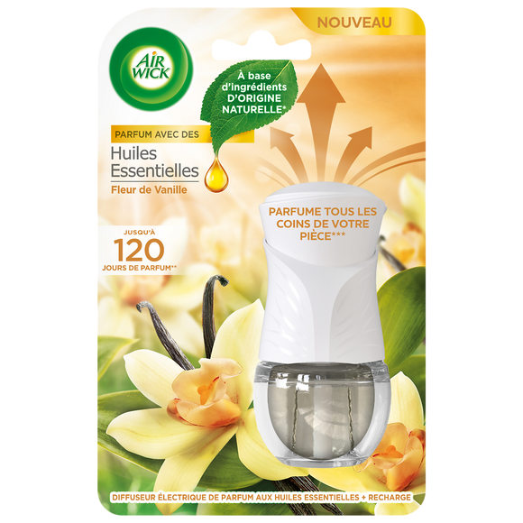 Diffuseur électrique vanille ingrédients d'origine naturelle AIR WICK19ml