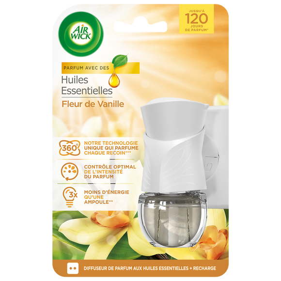 Désodorisant Diffuseur électrique vanille ingrédients d'origine naturelle AIR WICK19ml