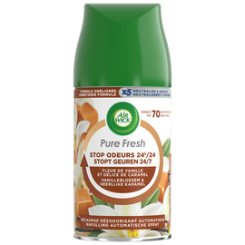 AIR WICK RECHARGE FRESHMATIC PURE FRESH VANILLE ET DELICES DE CARAMEL250 ML
