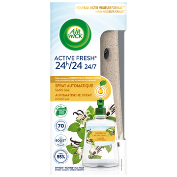 Spray automatique sans gaz active fresh van./chevrefeuille AIR WICK
