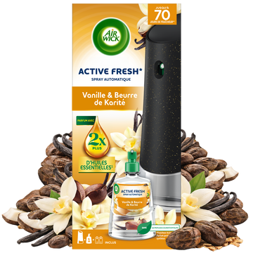 Désodorisant Spray automatique sans gaz active fresh vanille /chevrefeuille AIR WICK