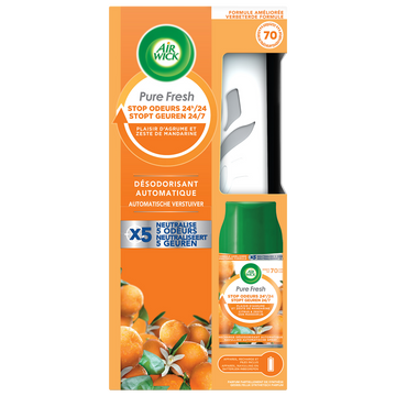 Kit Désodorisant automatique Pure Fresh Plaisir d'agrume AIR WICK, 250ml