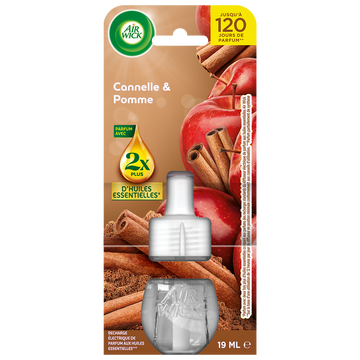 Recharge diffuseur électrique désodorisant Cannelle & Pomme AIRWICK19mL