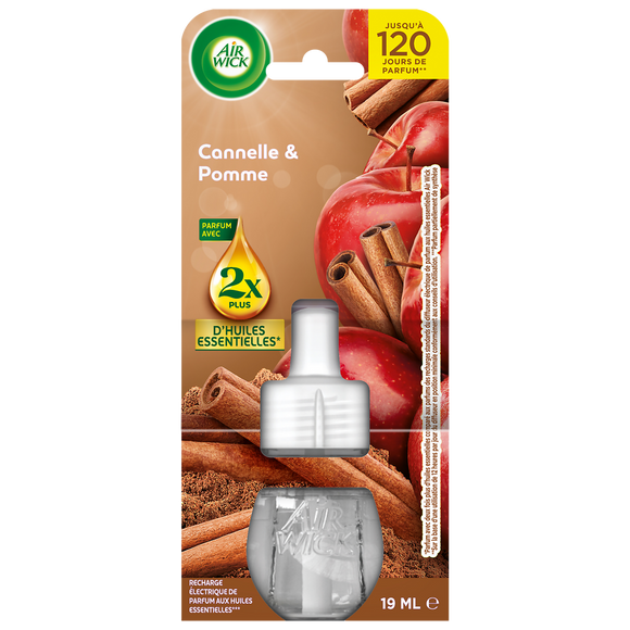 Recharge diffuseur électrique désodorisant Cannelle & Pomme AIRWICK19mL