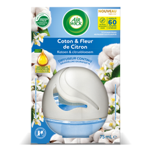 Diffuseur AIR WICK continu coton & fleur de citron 75mL