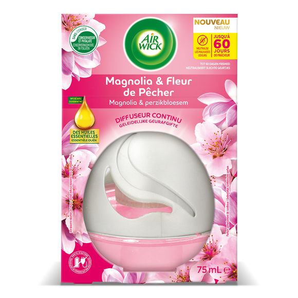 Diffuseur AIR WICK Continu Magnolia & Fleur de Pêcher 75mL