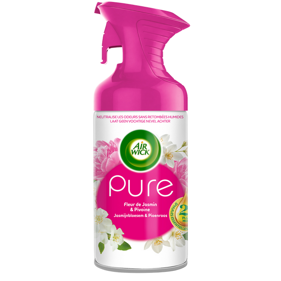 Aérosol AIR WICK Pure HE Fleur de Jasmin et Pivoine 250mL