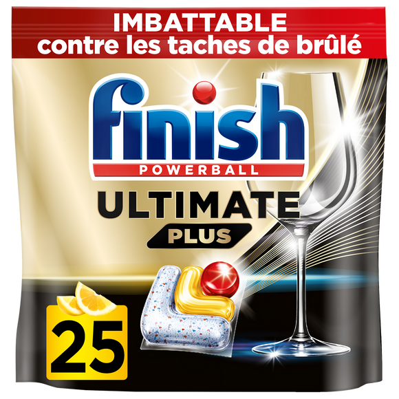 Tablettes lave vaisselle ultimate plus citron FINISH, x25