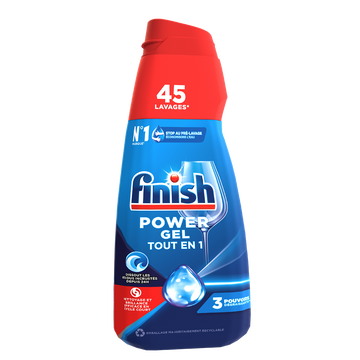 Gel lave-vaisselle FINISH nettoyage et brillance 900ml