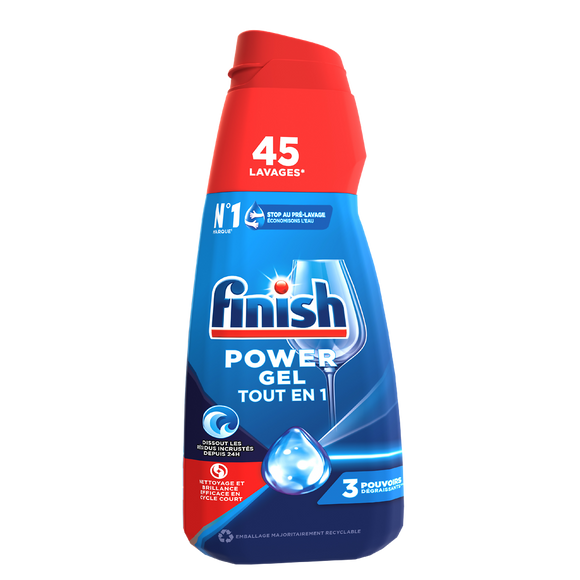 Gel lave-vaisselle FINISH nettoyage et brillance 900ml