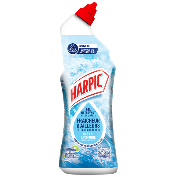 Gel fraîcheur d'ailleurs océan pacifique HARPIC 750ml