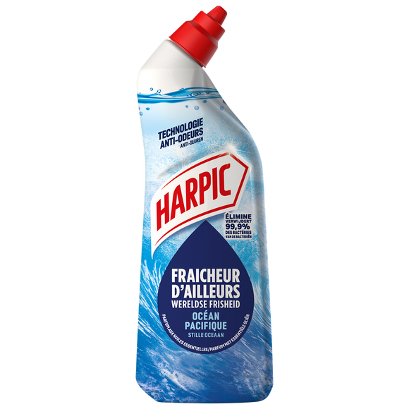 Gel fraîcheur d'ailleurs océan pacifique HARPIC 750ml