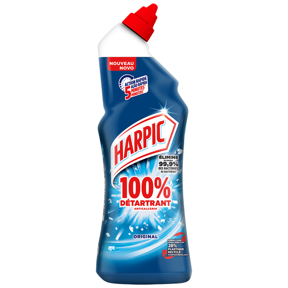 Gel wc power plus 100% détartrant 5min chrono HARPIC 750ml