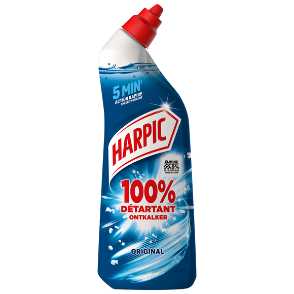 Gel wc power plus 100% détartrant 5min chrono HARPIC 750ml