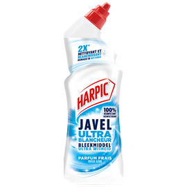 Nettoyant wc gel javel ultra blancheur Harpic flacon 750ml