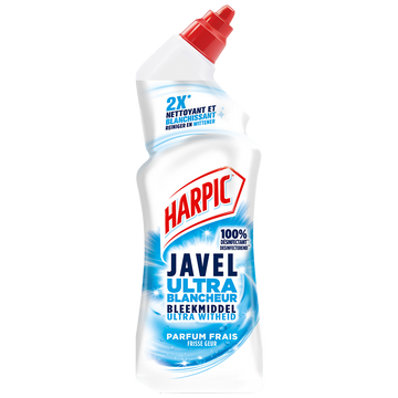 Nettoyant wc gel javel ultra blancheur Harpic flacon 750ml