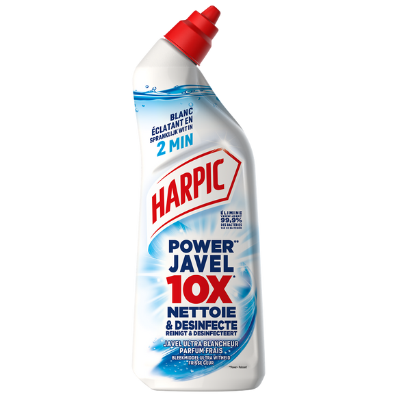 Nettoyant wc gel javel ultra blancheur Harpic flacon 750ml