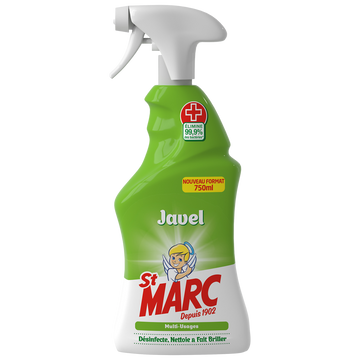Nettoyant ménager pistolet javel ST MARC spray 750ml