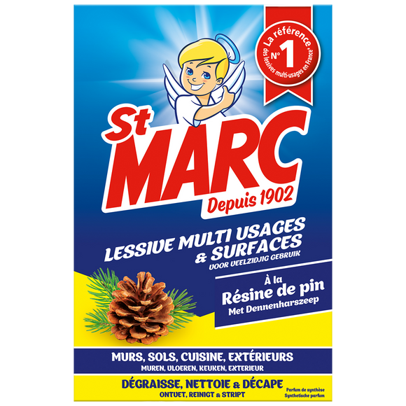 Lessive poudre à la résine de pin Saint Marc paquet 1,4kg