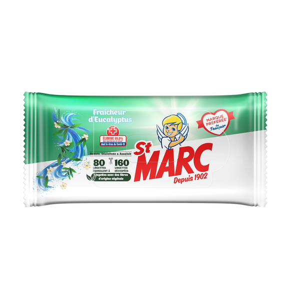 Lingettes ST MARC eucalyptus x80