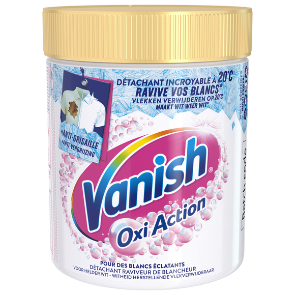 Détachant oxi action poudre blanc VANISH 470g