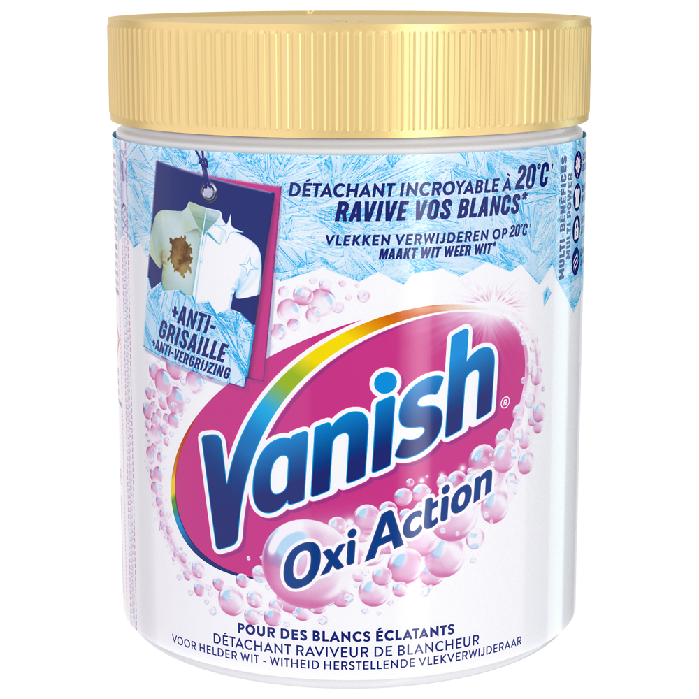 Détachant oxi action poudre blanc VANISH 940g