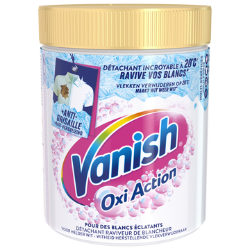 Détachant oxi action poudre blanc VANISH 940g