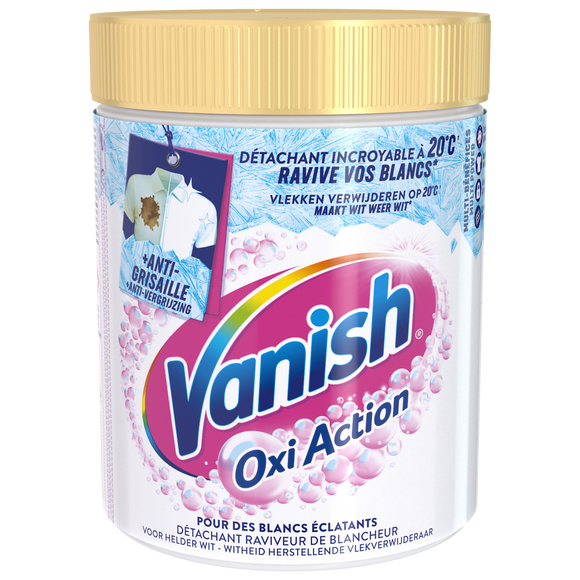 Détachant oxi action poudre blanc VANISH 940g