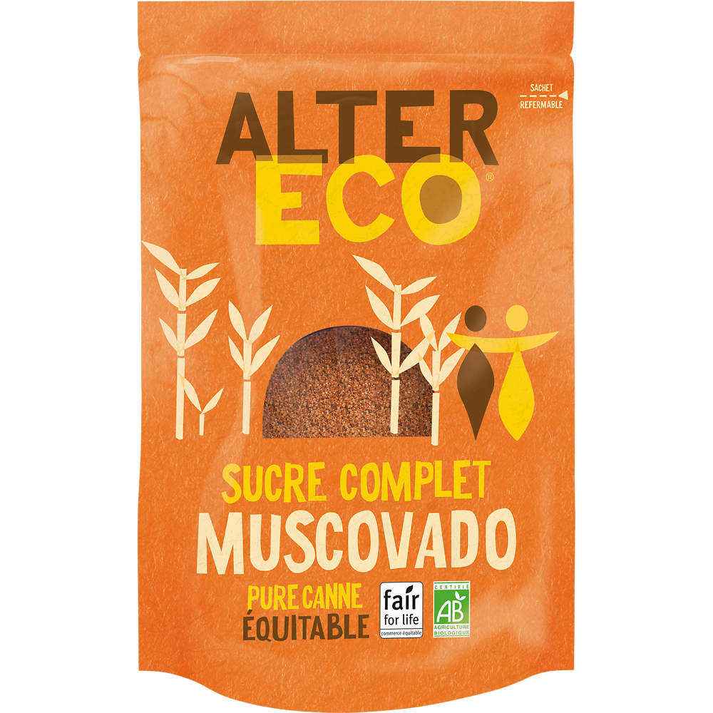 Sucre complet muscovado Bio ALTER ECO - Sachet 500g