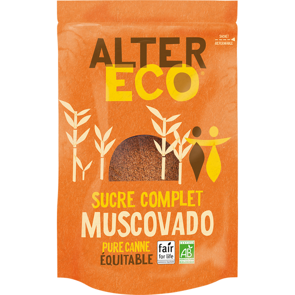 Sucre complet muscovado Bio ALTER ECO - Sachet 500g