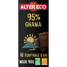 Chocolat noir bio Togo 95% ALTER ECO - Tablette 90g