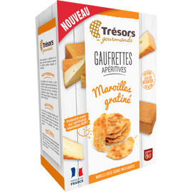 Gaufrettes apéritives maroilles gratiné TRESOR GOURMANDS, 60g