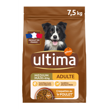Croquettes repas Equilibré Bien-être Ultima pour chien 7,5kg