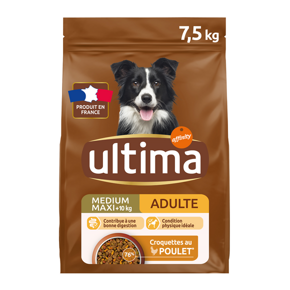 Croquettes repas Equilibré Bien-être Ultima pour chien 7,5kg