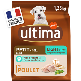 Croquettes pour chien mini light ULTIMA 1,35kgs