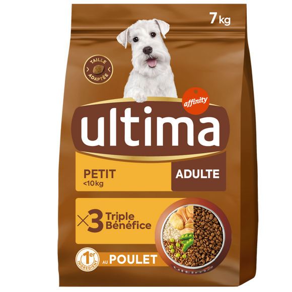 ULTIMA croquettes Petit Chien Adulte Poulet 7kg