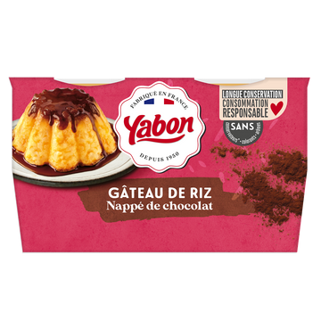 Gâteau de riz au chocolat YABON, 4x125g