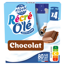 Goûter laitier Gourdes Chocolat RÉCRÉ O'LÉ 4x85g