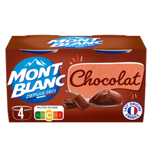 Crème dessert Coupelles Chocolat MONT BLANC, 4x125g