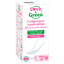 Protège slips hypoallergéniques LOVE&GREEN, x30