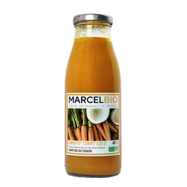 Soupe de légumes Carottes/curry/coco Marcel bio 48cl