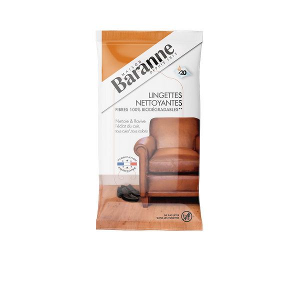 Lingettes nettoyantes BARANNE, x20