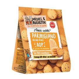 Sablés salés apéritif Parmigiano AOP MICHEL & AUGUSTIN 100g