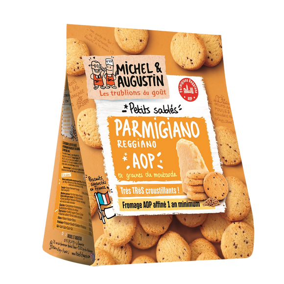 Sablés salés apéritif Parmigiano AOP MICHEL & AUGUSTIN 100g