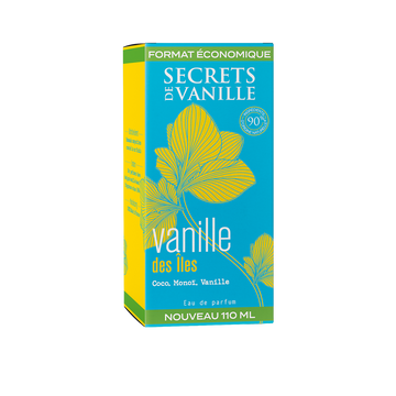 Parfum vanille des îles pack éco SECRETS DE VANILLE 110ml