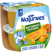 Naturnes Butternut Potiron NESTLE 2x130g Dès 4 mois